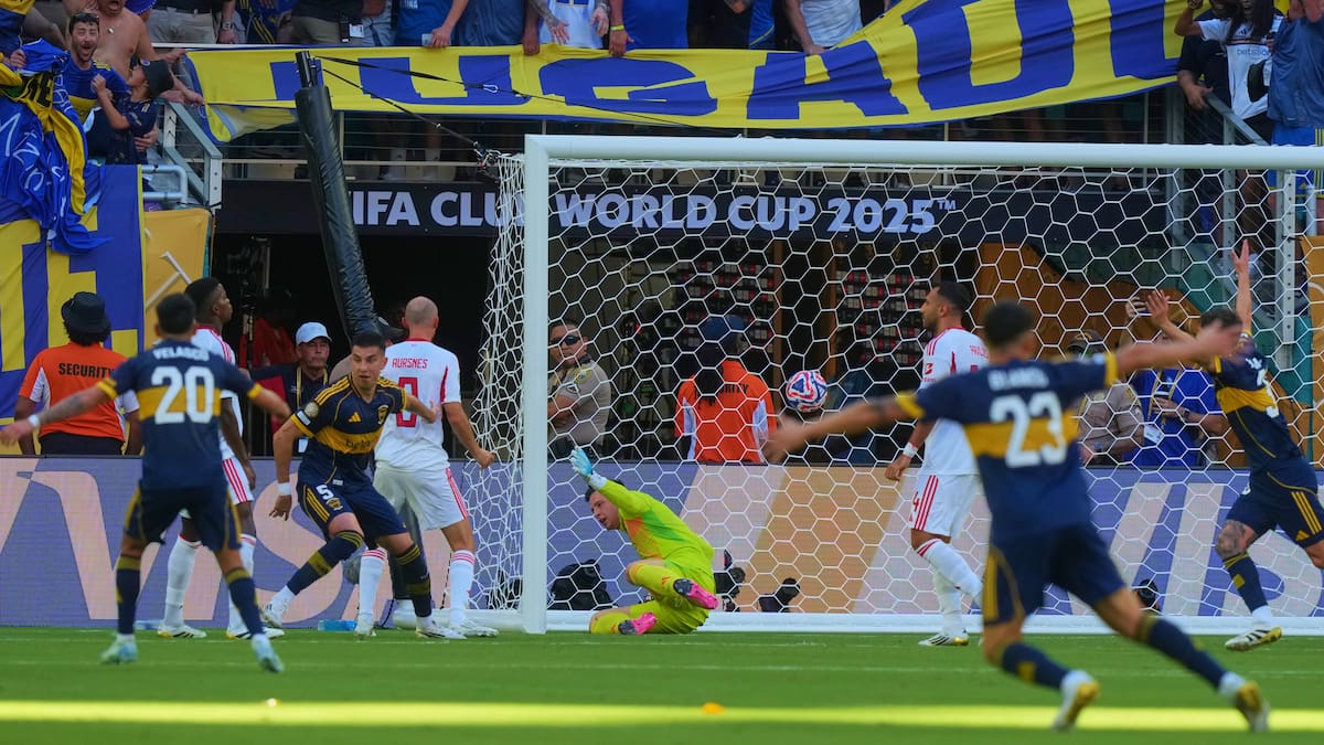 Boca Juniors tuvo muy cerca la victoria ante Benfica por el Mundial de Clubes. //Foto, AP: Marta Lavandier
