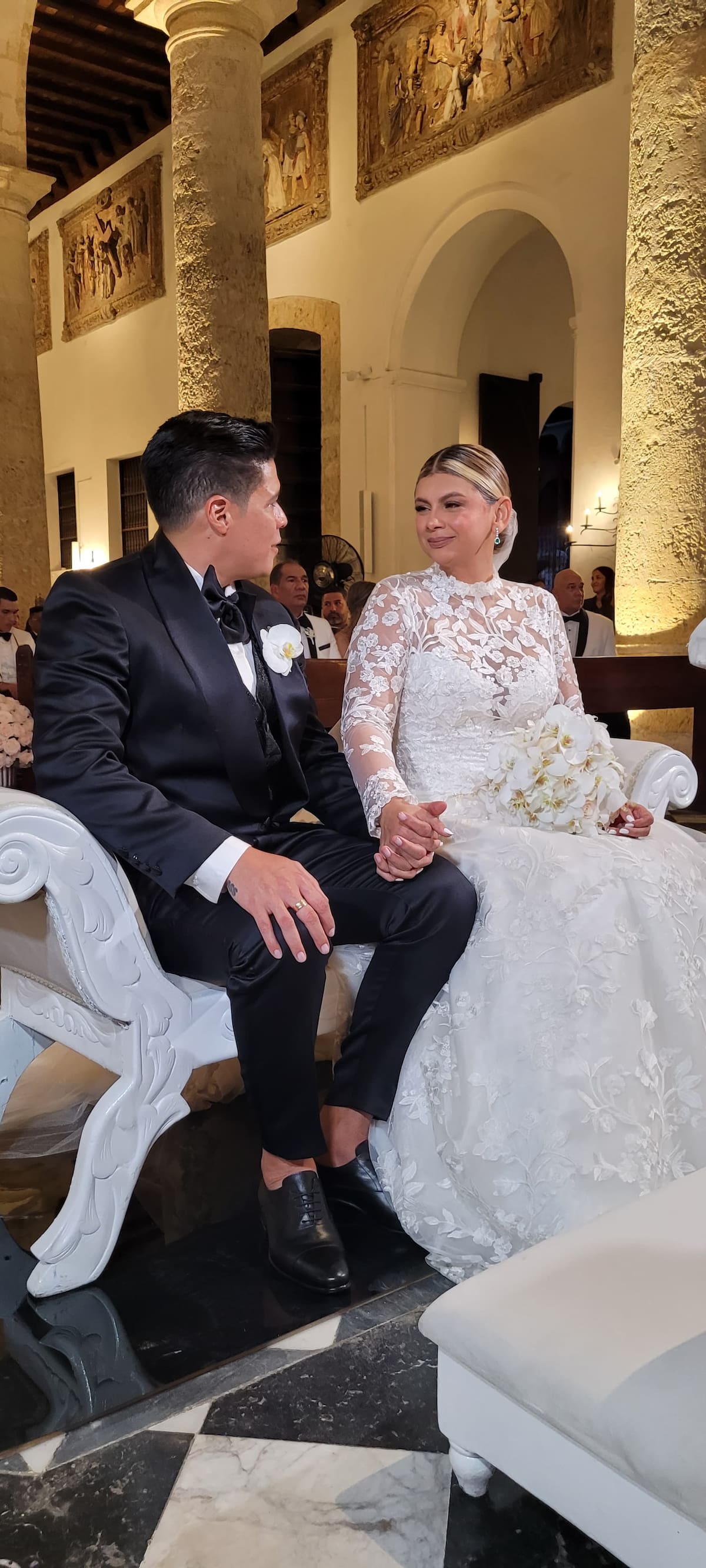 Rafa Pérez y Milagros Villamil se juraron amor eterno en Cartagena. //Foto: Luis Herrán- El Universal.