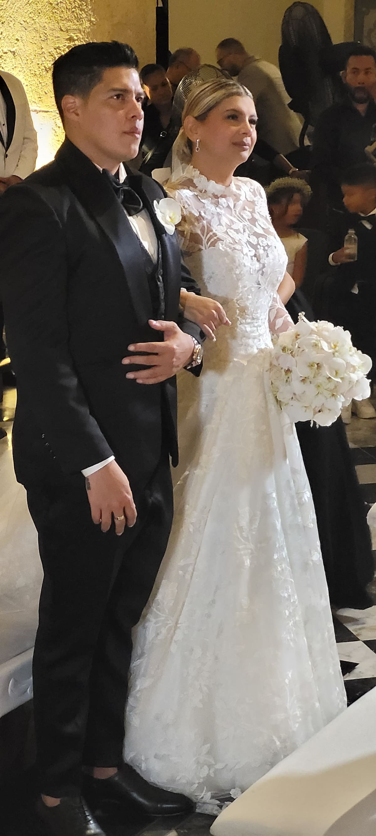 Los novios lucían radiantes en su boda. //Foto: Luis Herrán- El Universal.