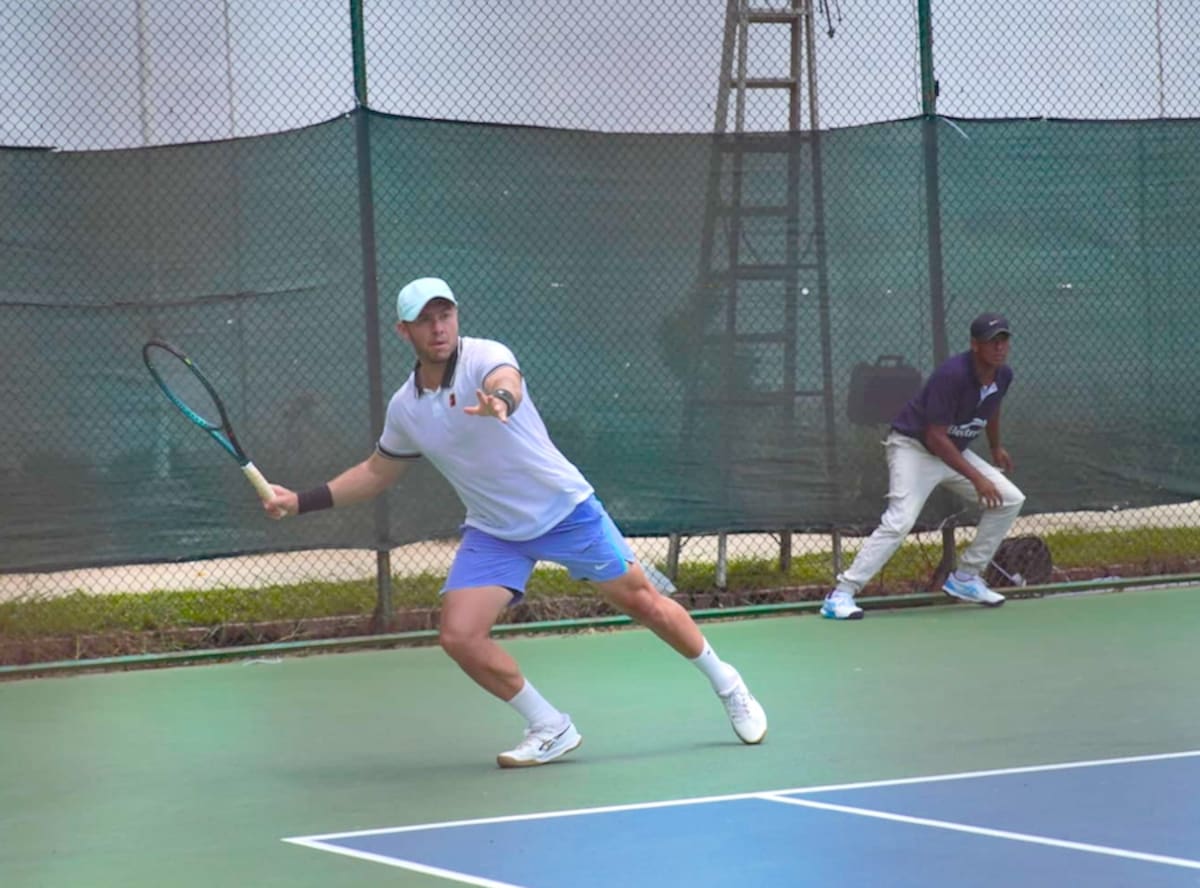 El bogotano Juan Sebastián Gómez, obtuvo la primera victoria de Colombia este martes en Barranquilla.//Cortesía.