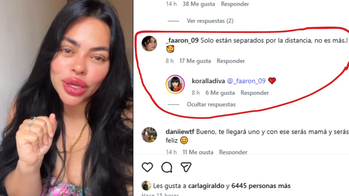 ¿Bola Ocho y Koral se separan? // Redes sociales IG @koralladiva y @bola8actor