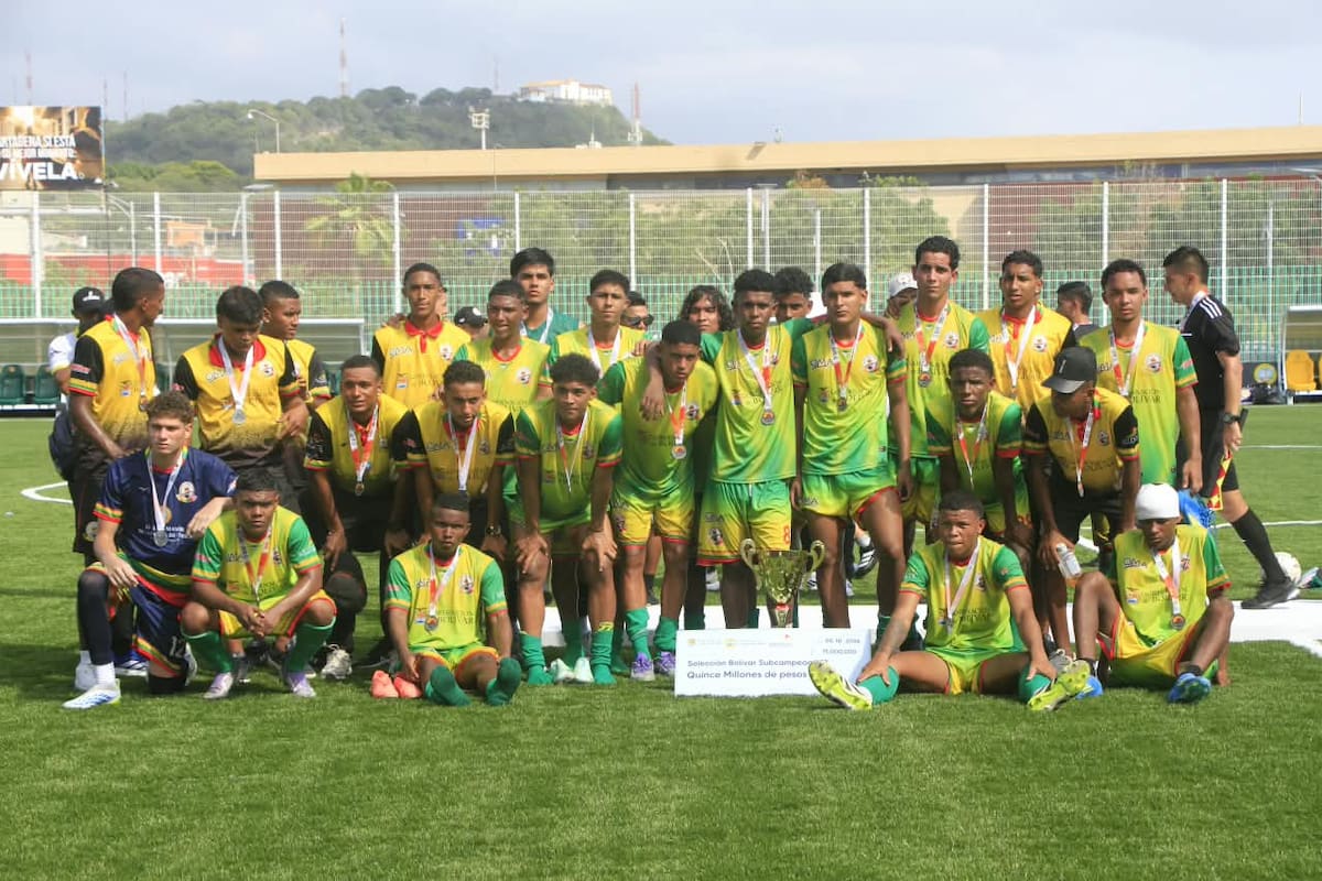 Bolívar fue subcampeona en la final nacional de fútbol de la categoría juvenil. //Cortesía.