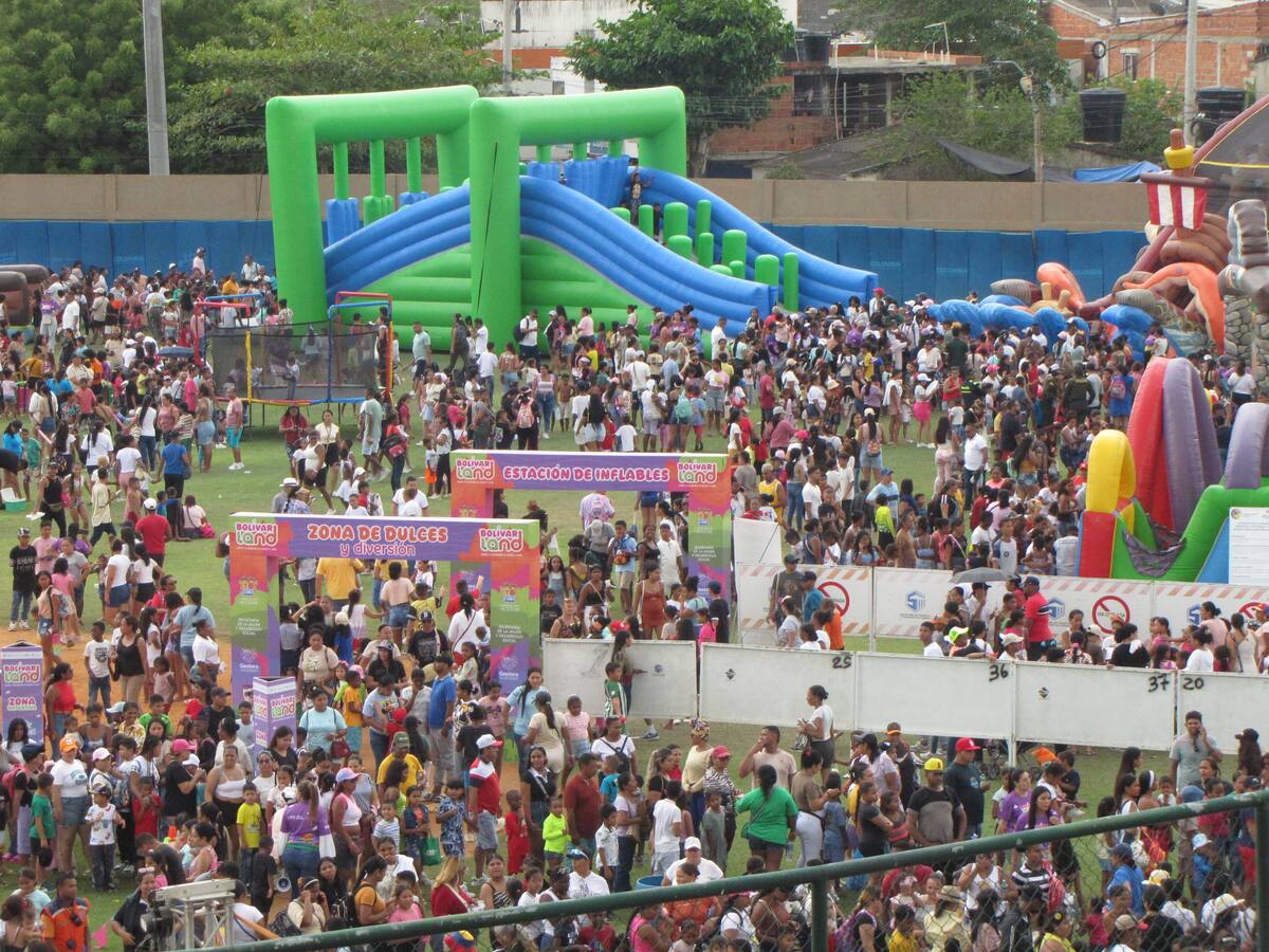 Bolívarland reunió a 10.000 niños en Turbaco en una jornada histórica. // Foto: Julio Castaño - El Universal
