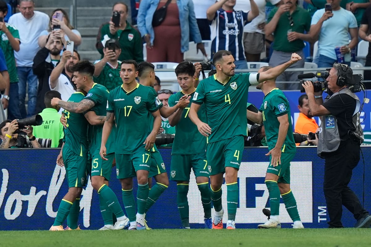 Bolivia busca volver a un Mundial de fútbol en el de Estados Unidos, México y Canadá de 2026. //Foto, AP: Fernando Llano