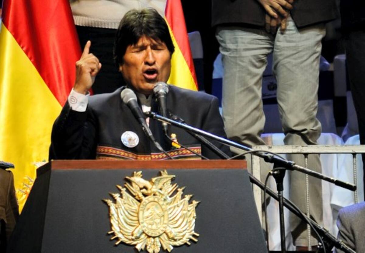 Evo Morales, presidente de Bolivia. AFP JORGE BERNAL