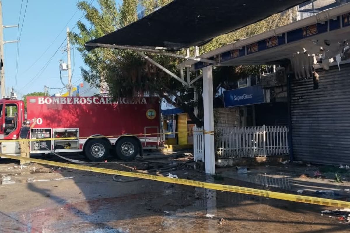 Incendio en Cartagena: así fue el apoyo de cuatro municipios para controlar las llamas