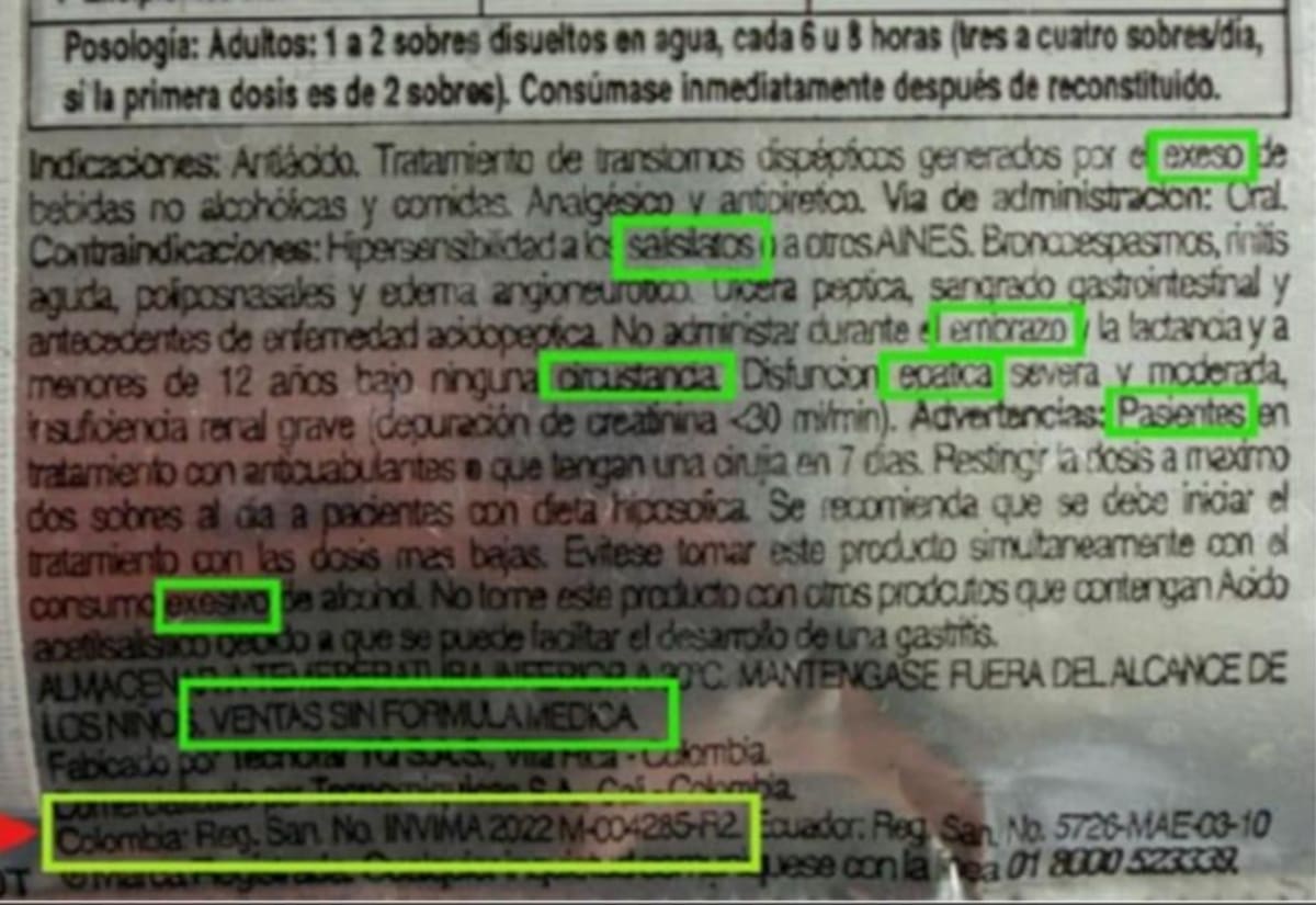 El Invima alertó sobre la comercialización de Bonfiest Plus falsificado, correspondiente al lote 5H6839 y con vencimiento en junio de 2027, y advirtió sobre los riesgos para la salud. // Foto: cortesía - Invima