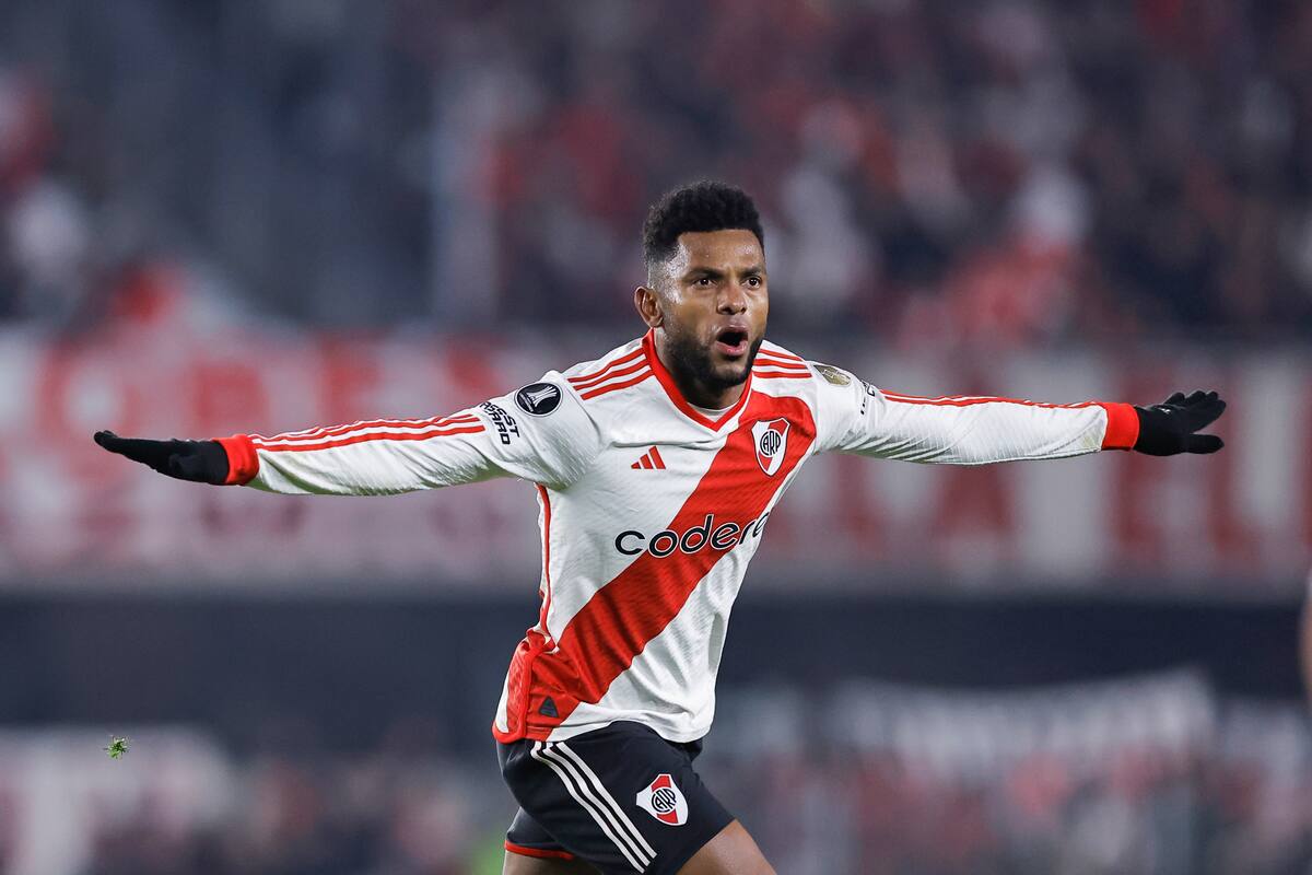 Miguel Ángel Borja busca batir récord con River en el fútbol argentino