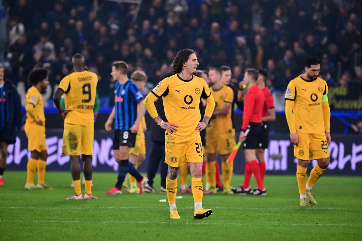 Borussia Dortmund viene de un duro golpe ante Atalanta en la UEFA Champions League. //Foto, EFE: MICHELE MARAVIGLIA