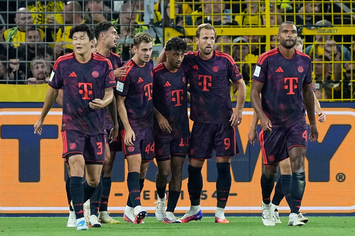 El Bayern Múnich conquistó la Supercopa de Alemania tras derrotar al Borussia Dortmund. //Foto, AP: Martin Meissner