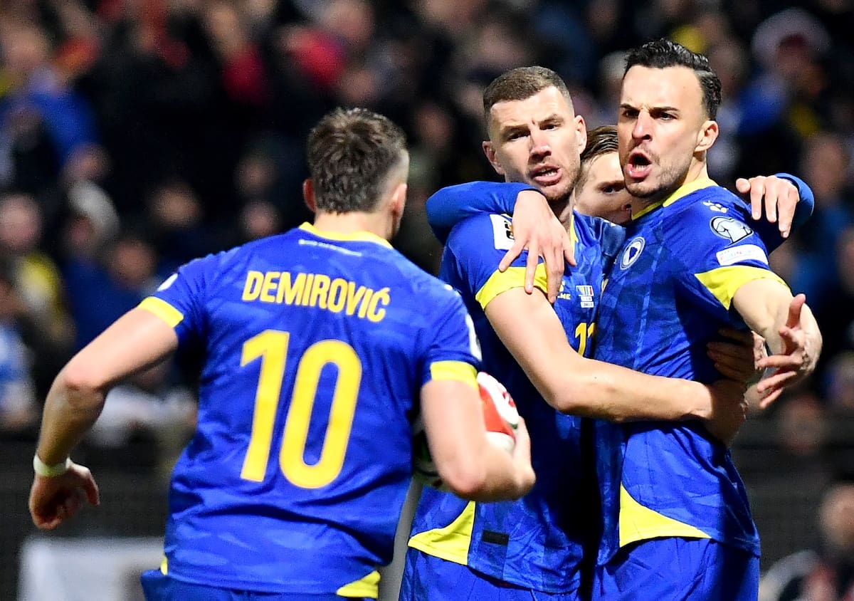 Bosnia y Herzegovina hizo historia y dejó a Italia sin Mundial. //Foto, EFE: NIDAL SALJIC