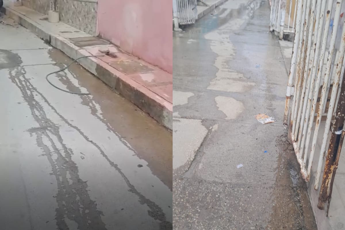 “Casi un mes y Acuacar sin aparecer”: vecinos de El Nazareno denuncian desperdicio de agua potable