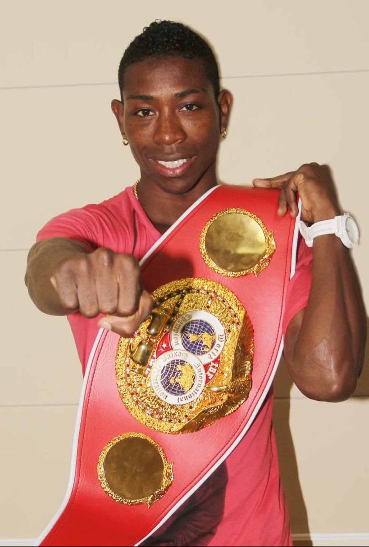 Jonathan 'el Momo' Romero, campeón mundial del peso súper gallo de la Federación Internacional de Boxeo. COLPRENSA