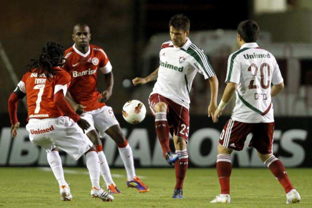 En Porto Alegre, Internacional y Fluminense empataron sin goles en duelo de ida por los octavos de final. AFP JEFFERSON BERNARDES