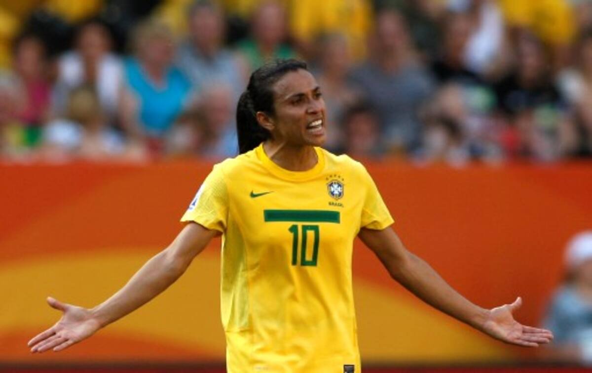 Marta, jugadora de Brasil, aspira a llevarse el botín de oro de Mundial Femenino de Fútbol Alemania 2011. ARCHIVO