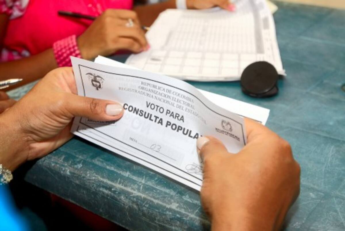 Consulta popular en Colombia. // Foto: archivo