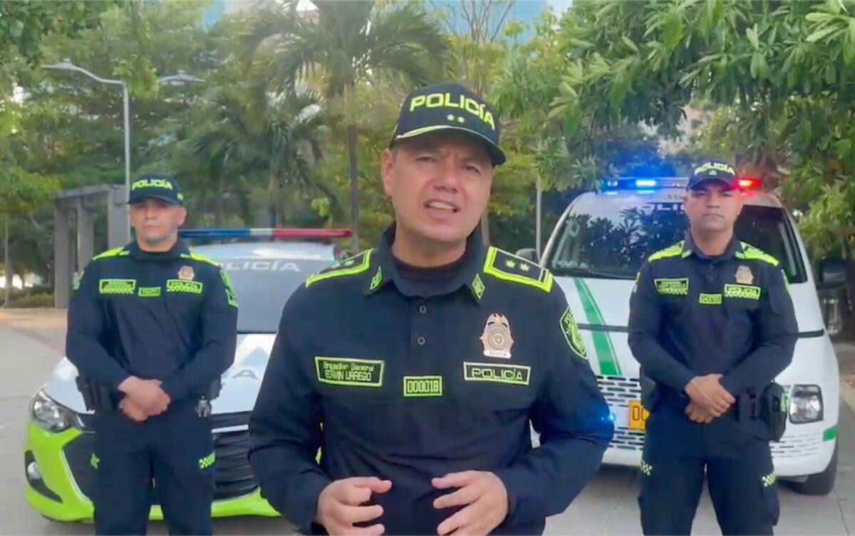 Brigadier general Edwin Urrego, comandante de la Policía Metropolitana de Barranquilla.//Cortesía.