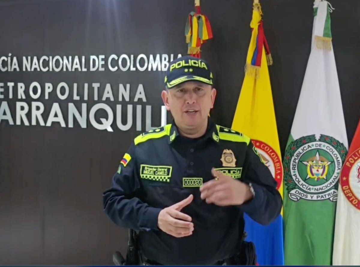Brigadier general Miguel Andrés Camelo Sánchez, comandante de la Policía Metropolitana de Barranquilla.//Cortesía Policía Mebar.