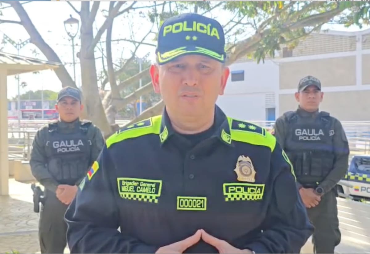 Brigadier general Miguel Andrés Camelo Sánchez, comandante de la Policía Metropolitana de Barranquilla.//Cortesía Policía Mebar.