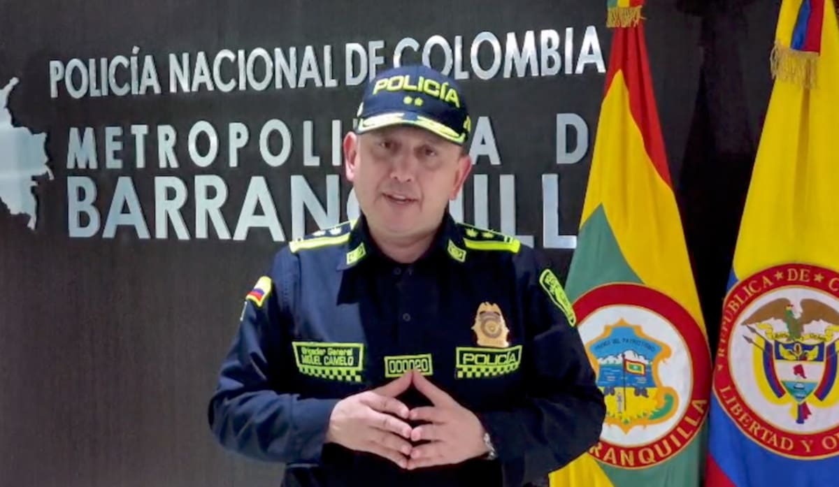 Brigadier general Miguel Andrés Camelo Sánchez, comandante de la Policía Metropolitana de Barranquilla.//Cortesía.
