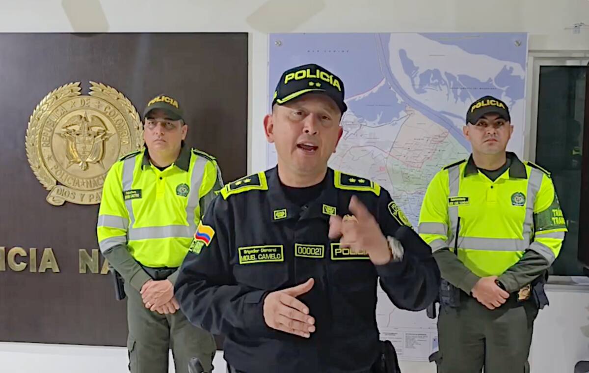 Brigadier general Miguel Andrés Camelo Sánchez, comandante Policía Metropolitana de Barranquilla.//Cortesía Policía Mebar.