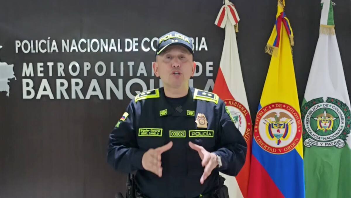 Brigadier general Miguel Andrés Camelo Sánchez comandante Policía metropolitana de Barranquilla.//Cortesía Policía Mebar.