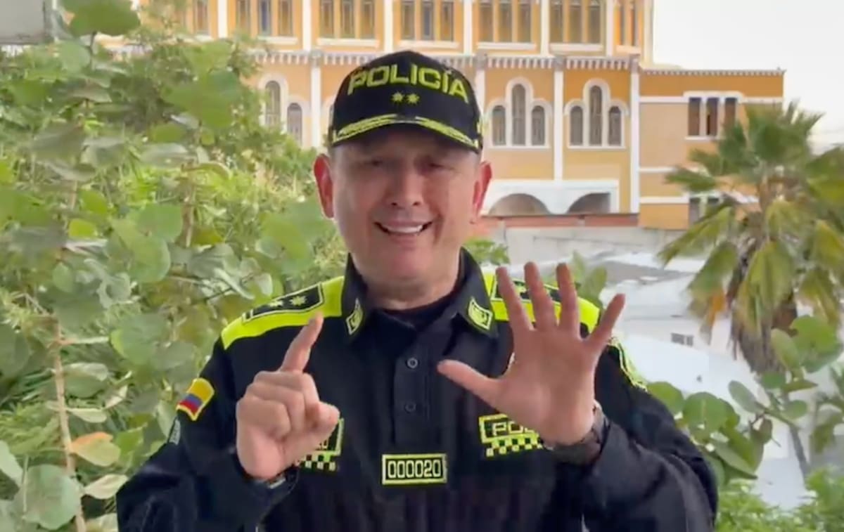 Brigadier general Miguel Andrés Camelo Sánchez comandante Policía Metropolitana de Barranquilla.//Cortesía Policía Mebar.