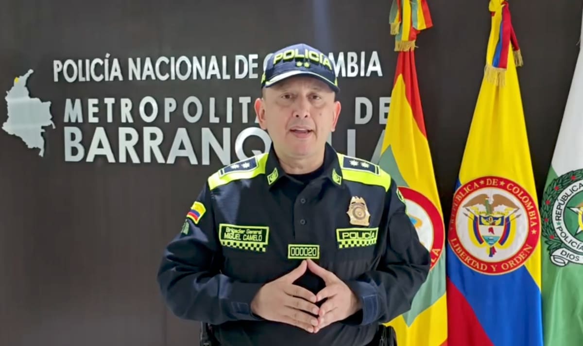 Brigadier general Miguel Andrés Camelo Sánchez, comandante Policía Metropolitana de Barranquilla.//Cortesía Policía Mebar.