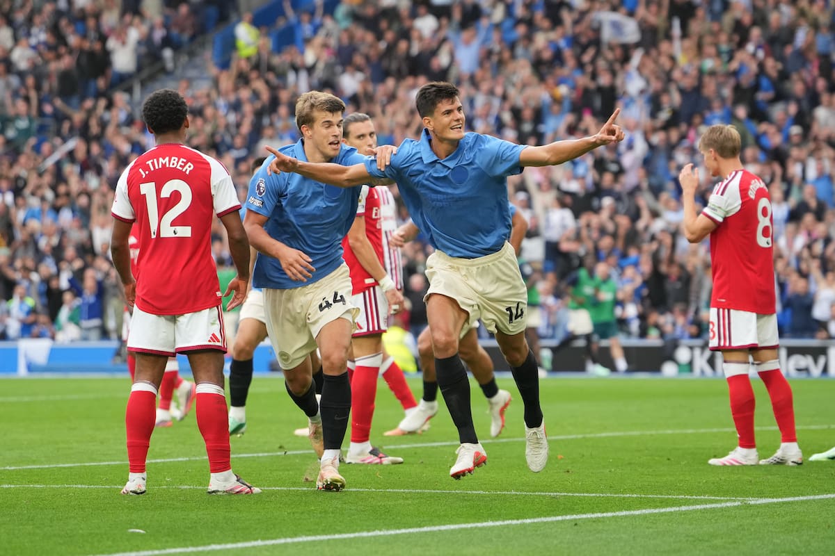 Arsenal se estrelló ante el Brighton en la Premier League: reviva los golazos