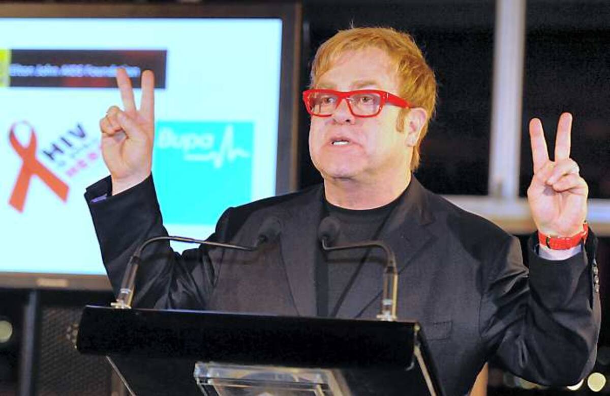 Elton John. AFP TORSTEN BLACKWOOD