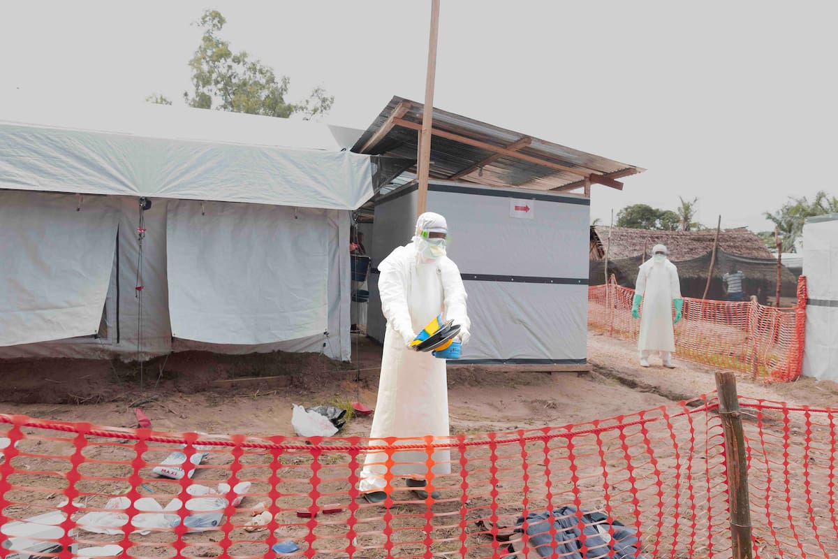 Imagen del centro de tratamiento del ébola en Bulape, provincia de Kasaï, República Democrática del Congo. //EFE/ Moïse Badimu/© Unicef.