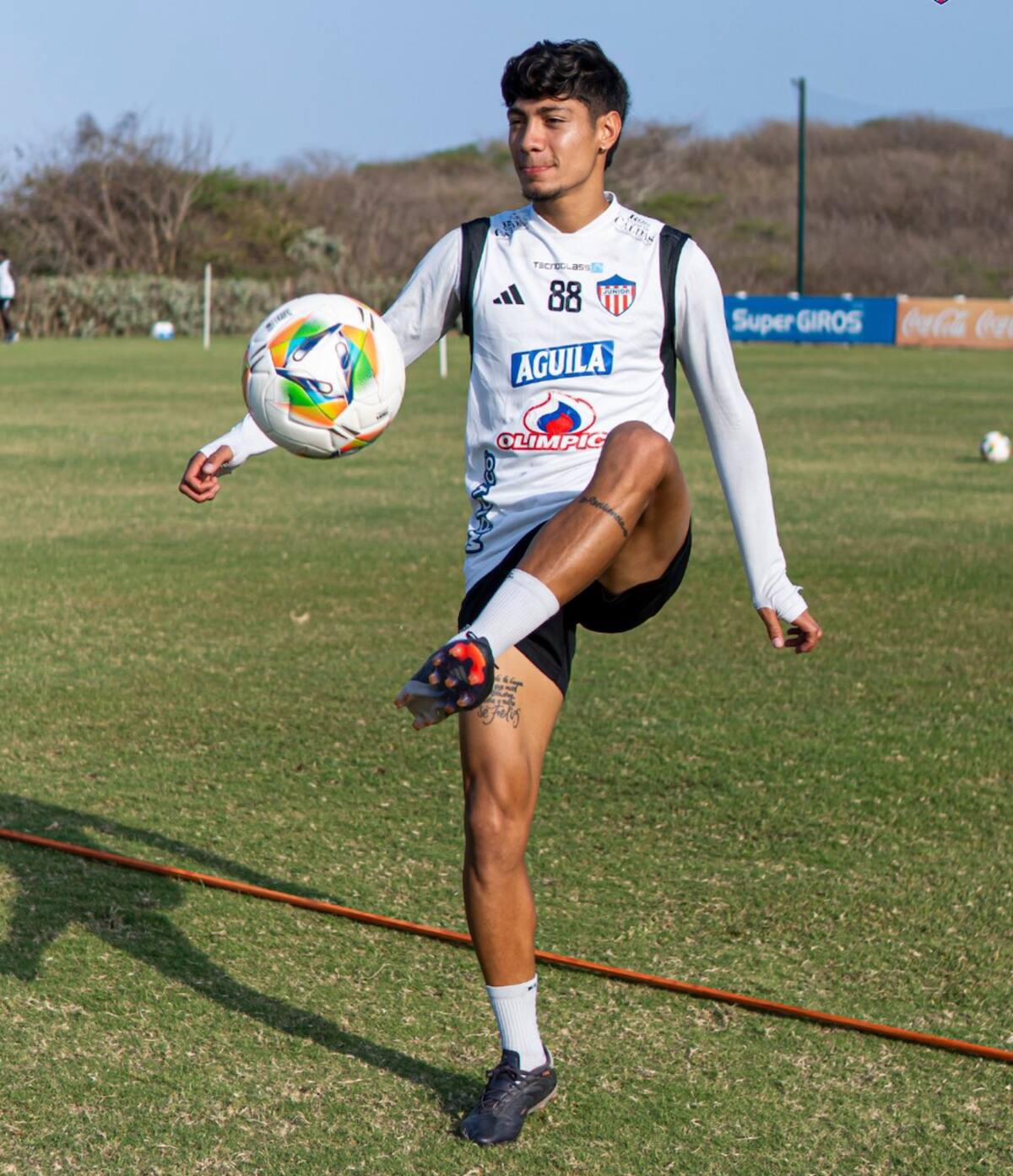 Bryan Castrillón, es uno de los goleadores de Junior que este sábado enfrenta a Atlético Bucaramanga en Floridablanca por la fecha 7 de la Liga BetPlay Dimayor I.//Cortesía.