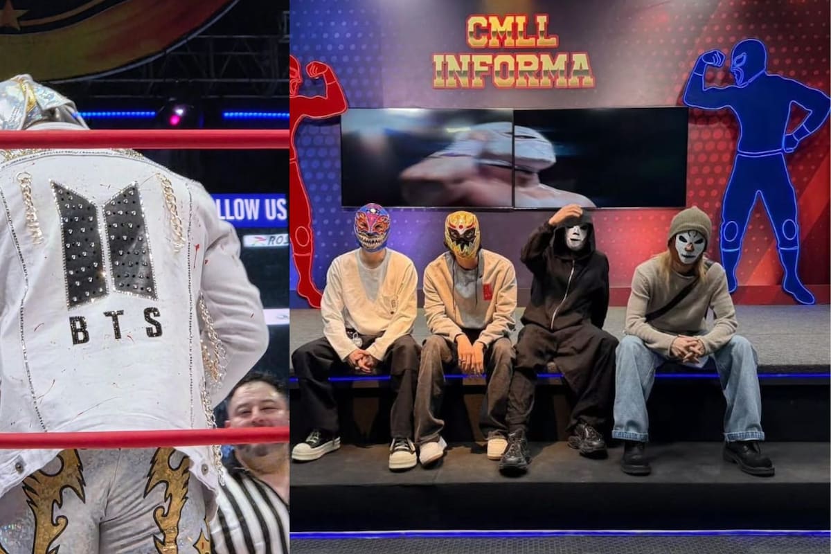 BTS sorprende a fans con inesperada aparición en función de lucha libre en México