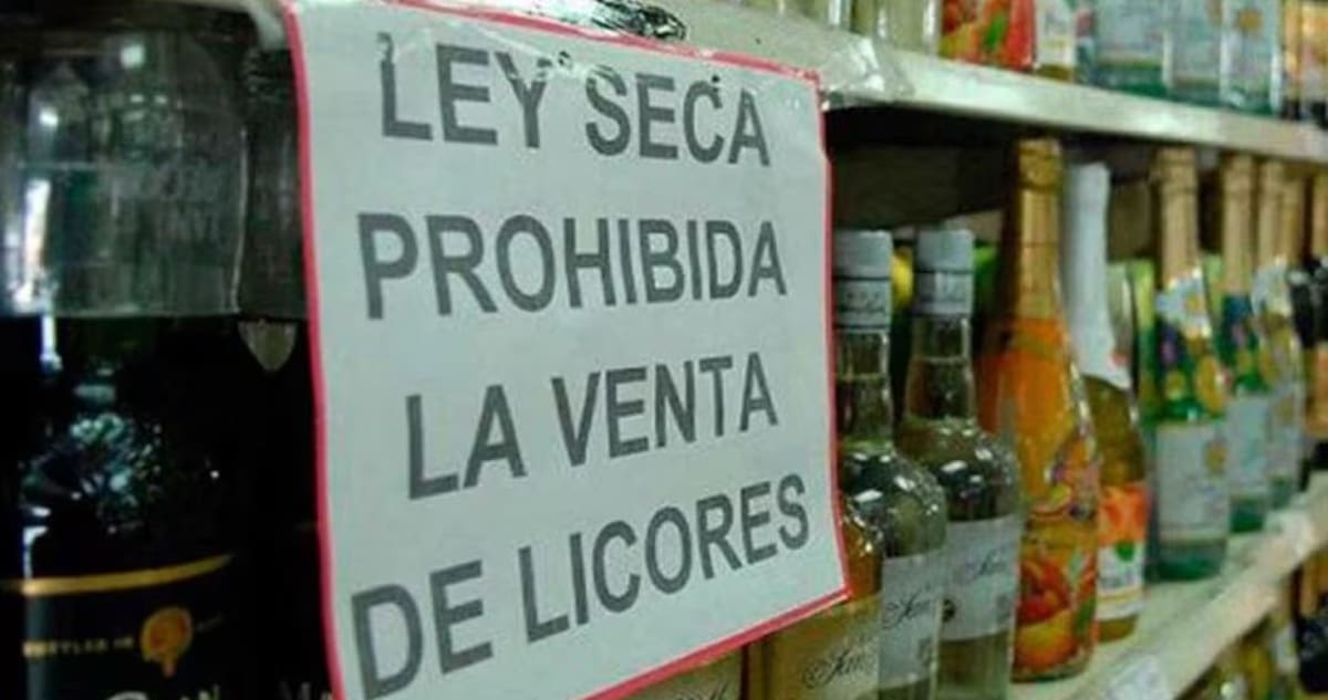 Ley seca en todo el país a partir del sábado 7 de marzo.