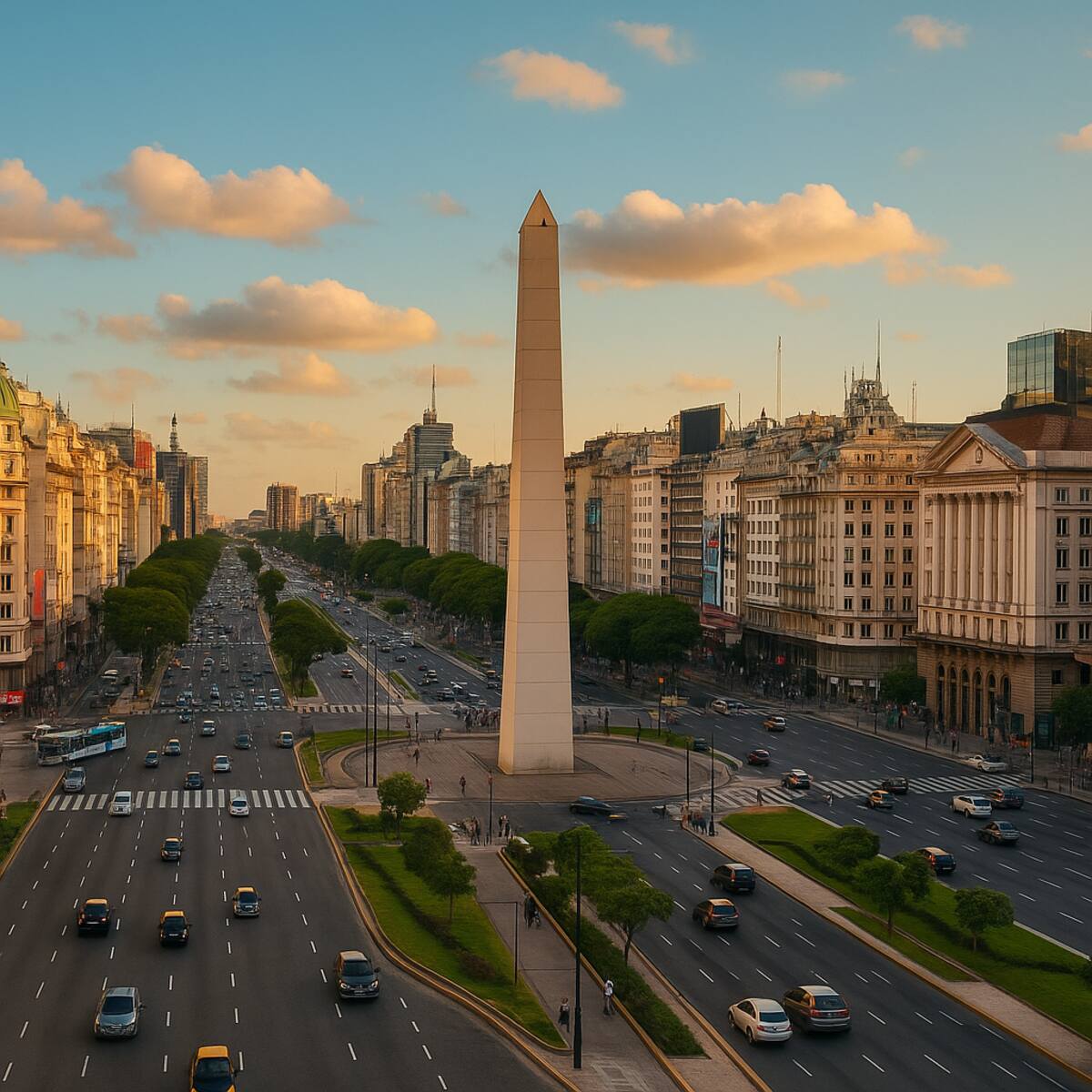 Buenos Aires, Argentina. // Imagen creada con Inteligencia Artificial.