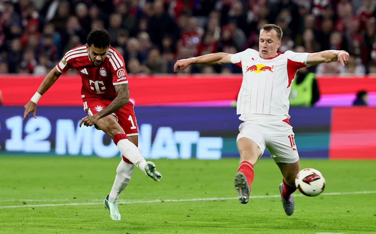 Luis Díaz marcó un triplete y dio una asistencia en la goleada del Bayern Múnich sobre el Leipzig por la fecha 6 de la Bundesliga. //Foto, EFE: RONALD WITTEK
