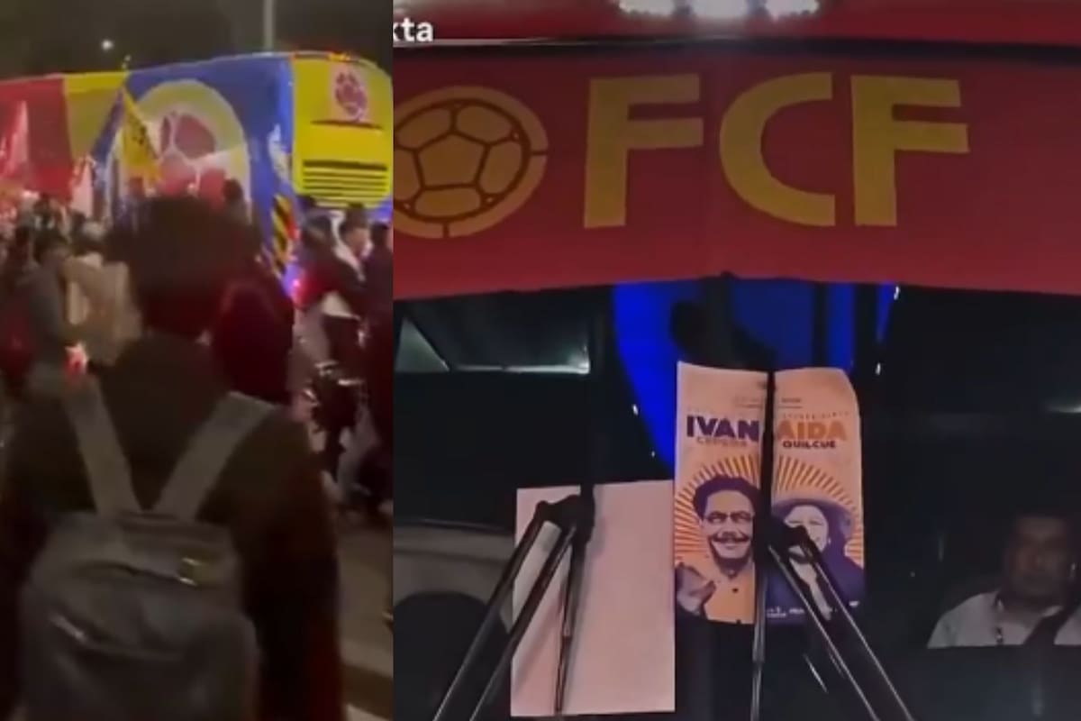 Bus de la Selección Colombia fue retenido por simpatizantes de Iván Cepeda