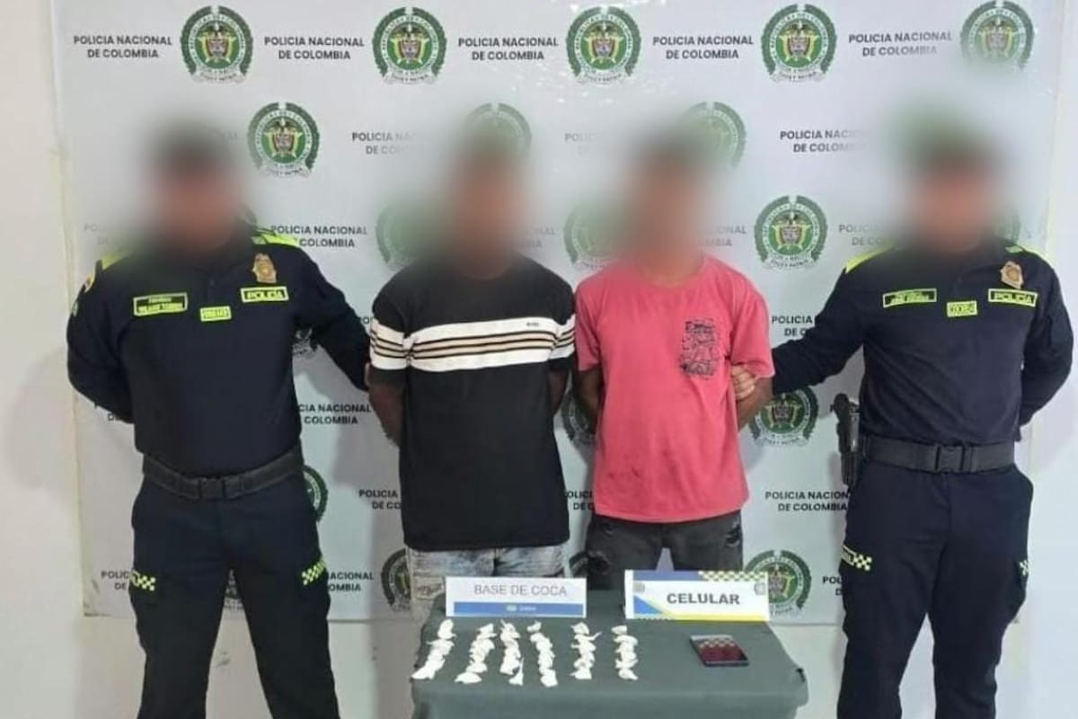 Capturan a 2 presuntos expendedores en Magangué con 75 dosis de base de coca