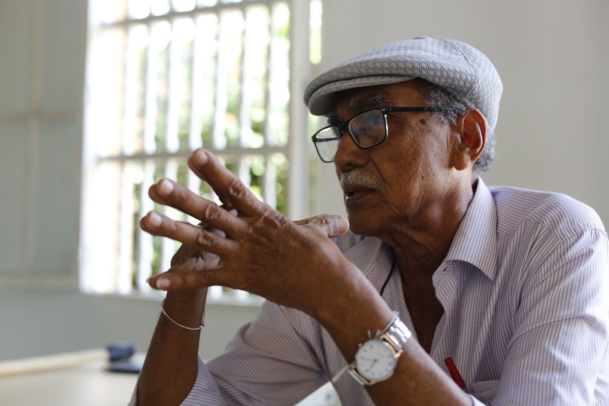 Emmanuel Paez Llenera, gestor cultural e historiador del municipio de Calamar, Bolívar // Luis Herrán.