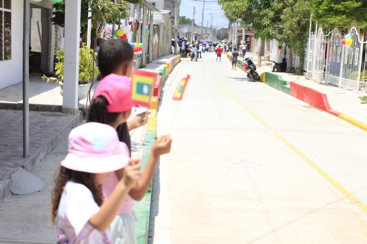 Calle Colombia de Olaya Herrera estrena pavimento: se beneficiarán 400 familias