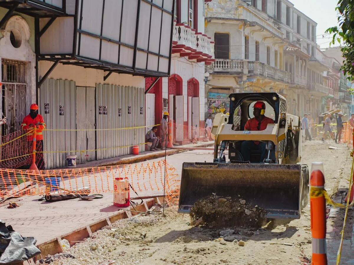 Las obras tienen un 25% de avance. // Alcaldía de Cartagena
