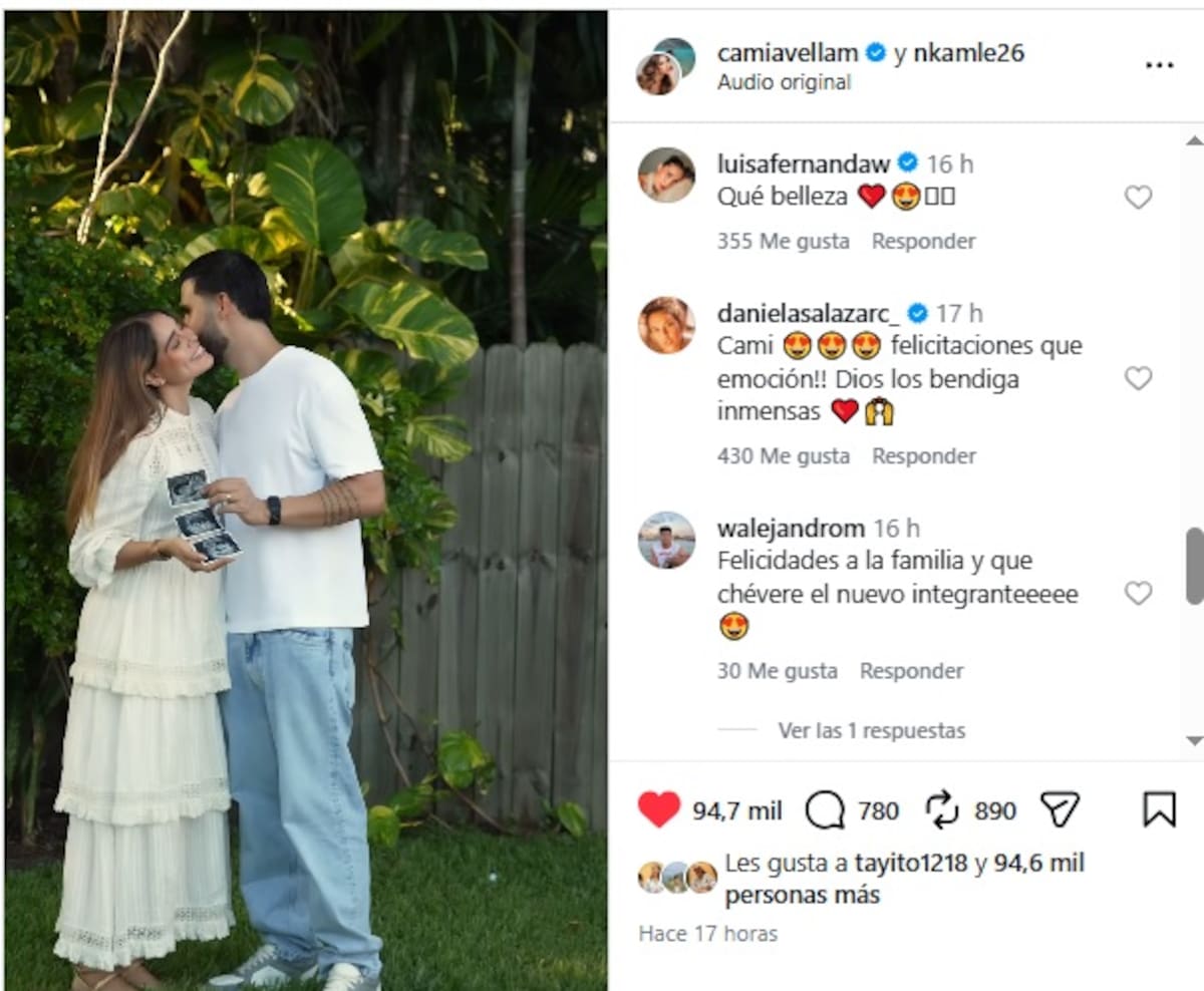 Así reveló Camila Avella el género de su bebé junto a Greeicy. //Foto: Captura de pantalla.