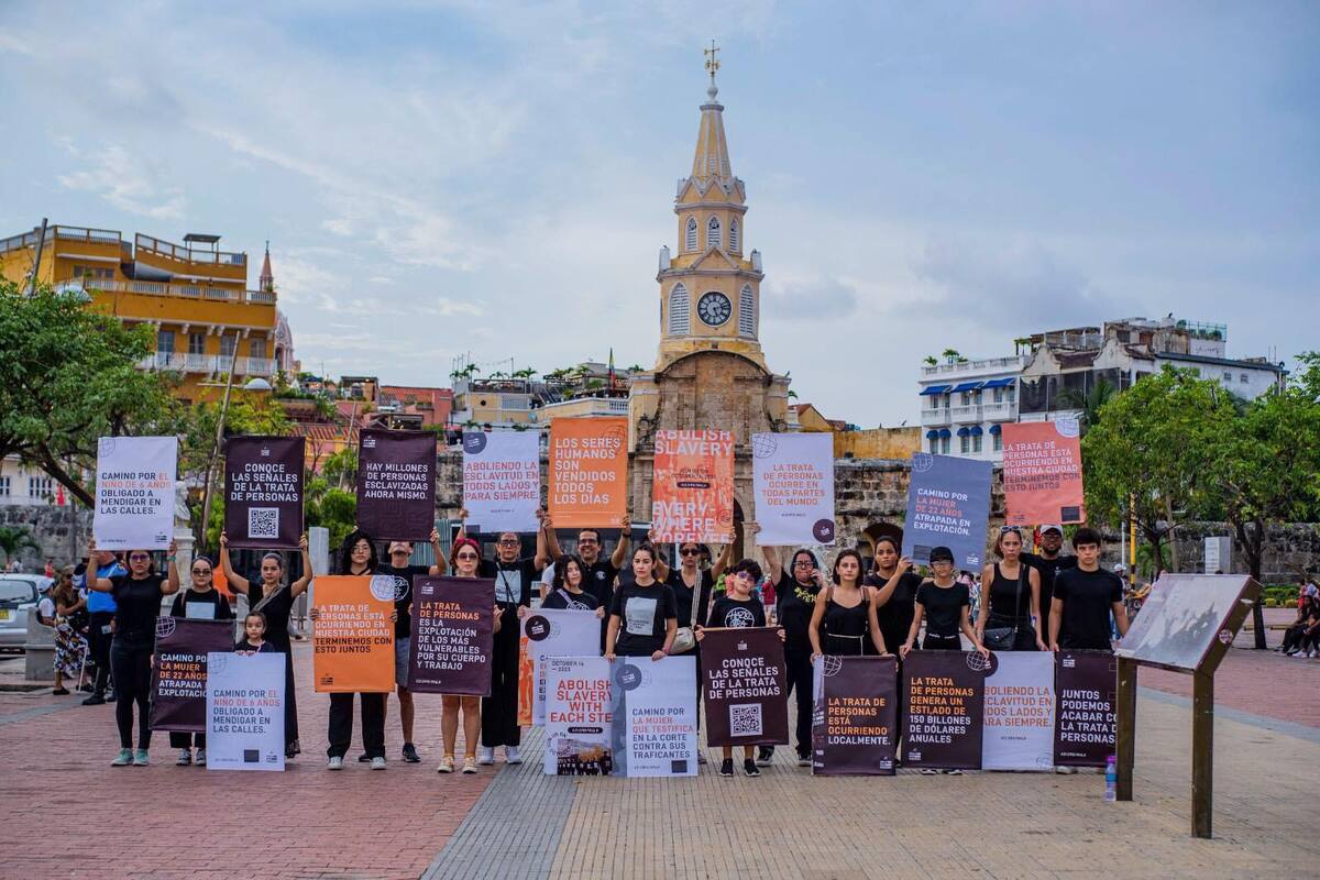 Caminata por la libertad: Cartagena se une a la lucha contra la trata