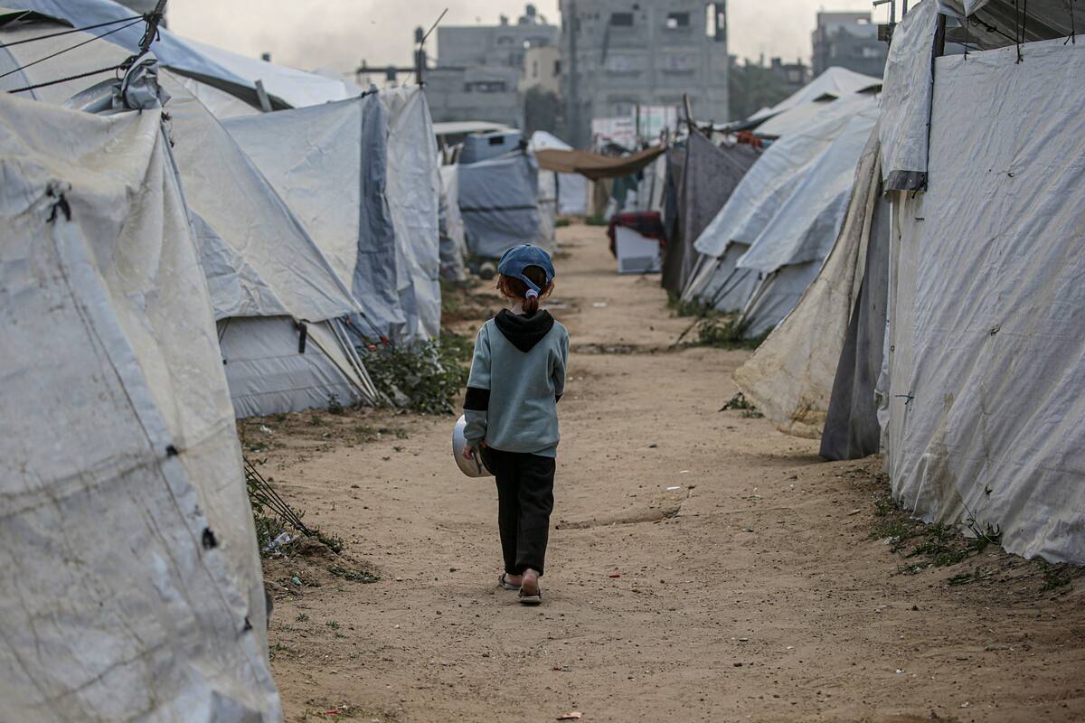 ONU alerta por crisis en Gaza pese al alto el fuego con Israel. // Foto: EFE/EPA/MOHAMMED SABER.
