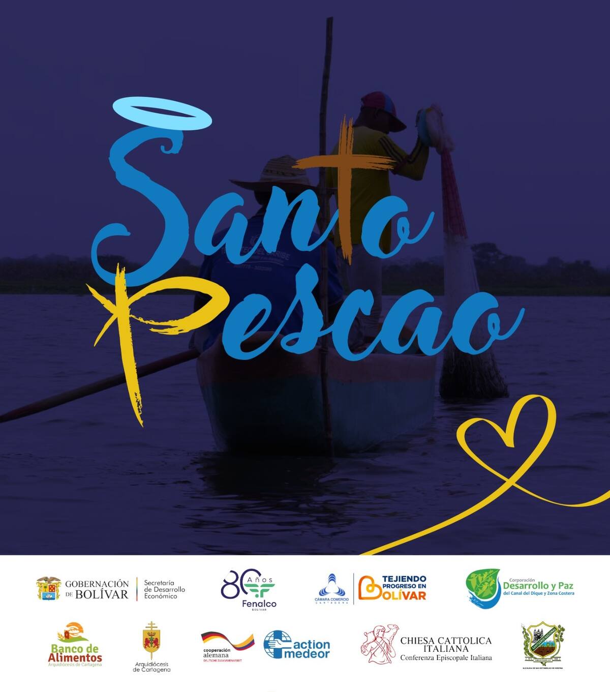 Campaña “Santo Pescao: En el corazón de Dios cabemos todos”. // Foto: cortesía