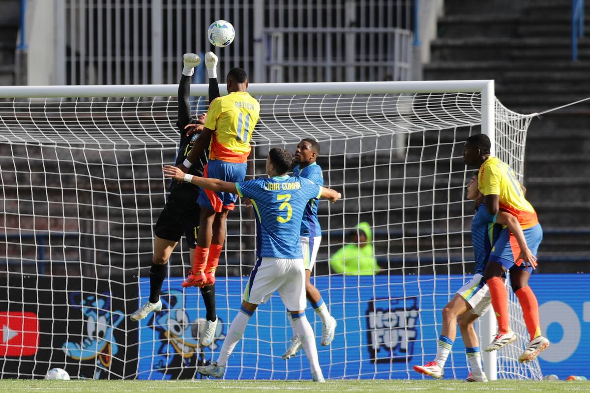 Colombia perdió ante Brasil en el Sudamericano sub 2O