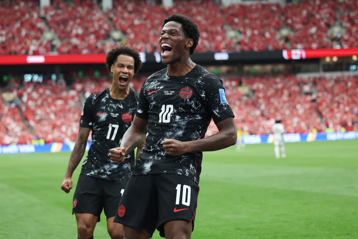 El canadiense Jonathan David fue la gran figura de Canadá en su triunfo sobre Catar en el Mundial. //Foto, AP: Emma Peterson