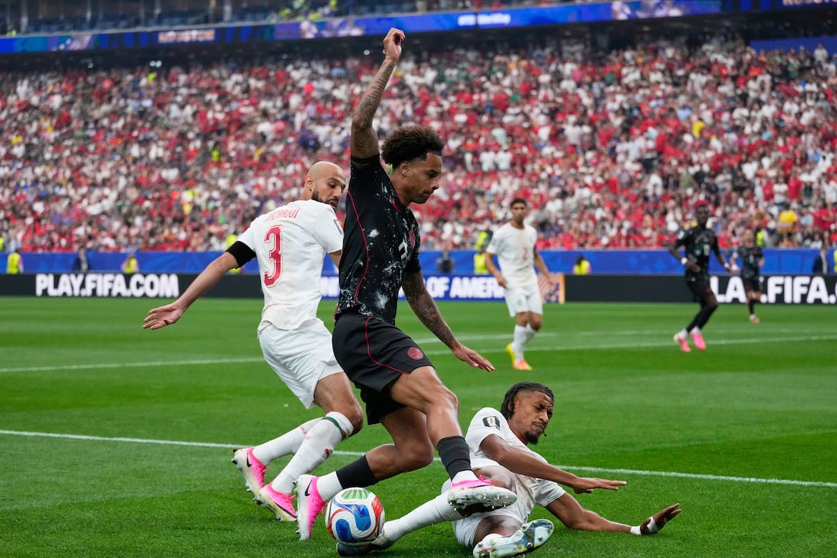 Canadá le complicó la vida a Marruecos en un gran primer tiempo en los octavos del Mundial. //Foto, AP: David J. Phillip