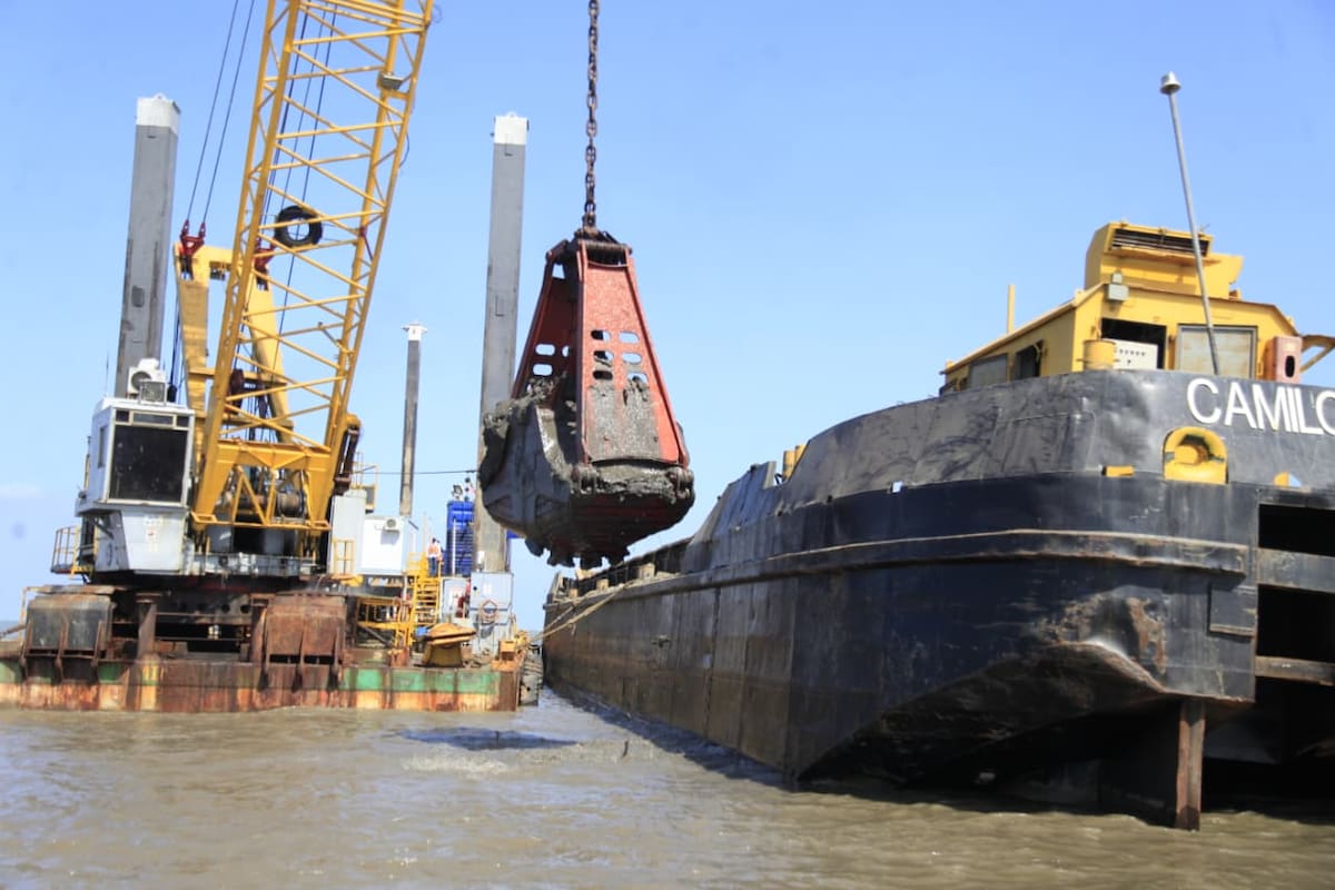 La Agencia Nacional de Infraestructura (ANI) señaló los avances del megaproyecto del Canal del Dique. // Foto: Óscar Díaz