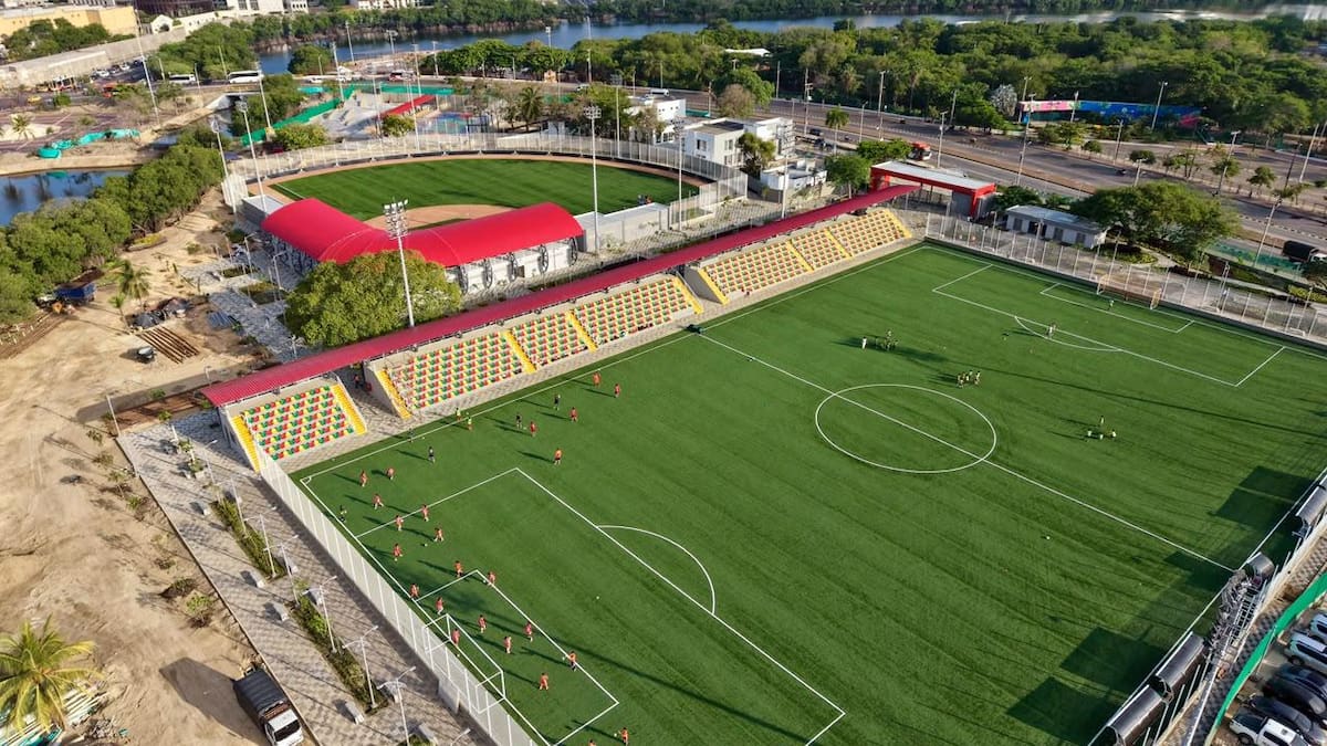 Así es ahora la cancha de Nuevo Chambacú. //Archivo El Universal